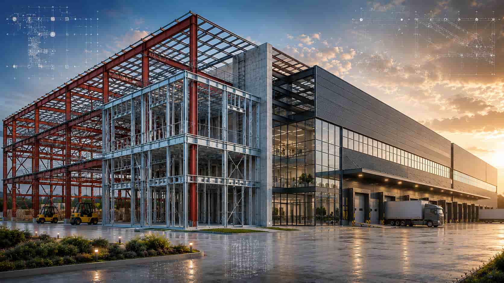 hybrid steel building