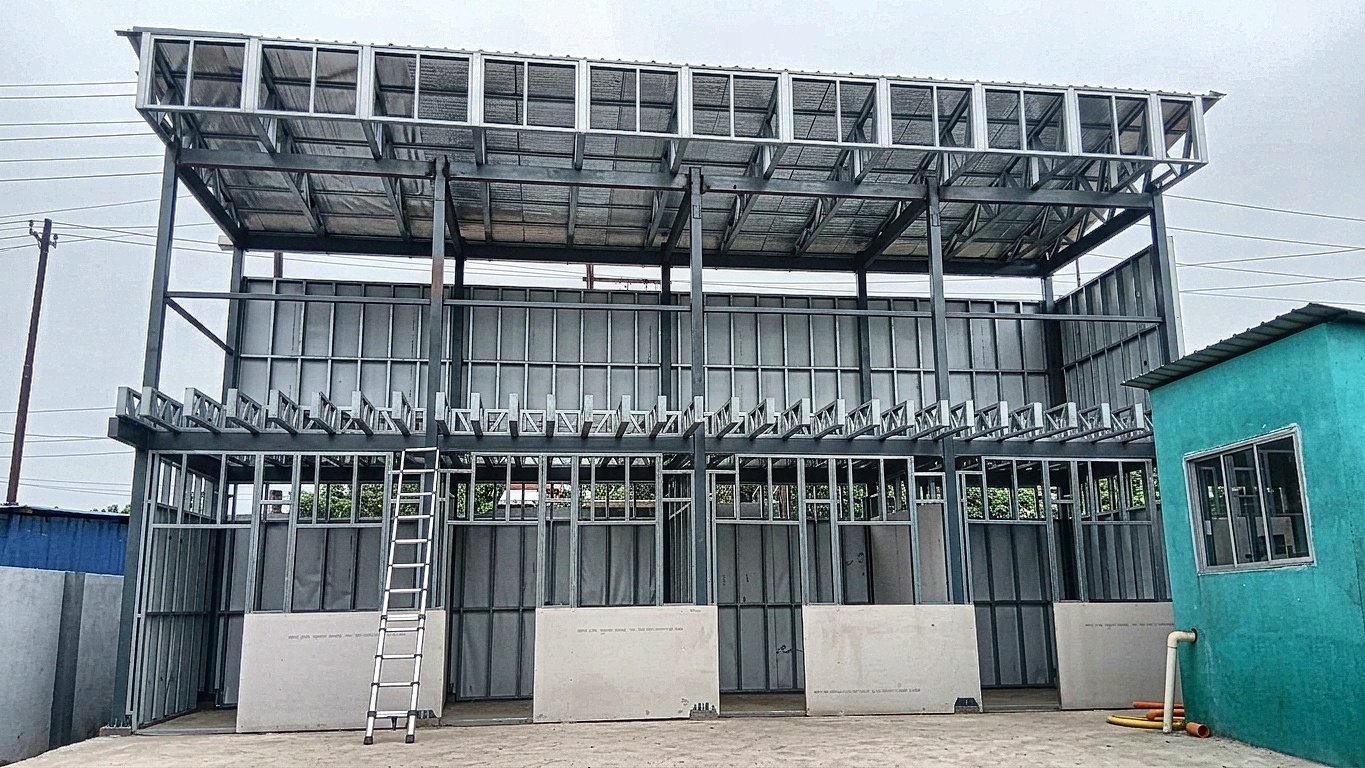 lgsf steel structure labour house in howrah liluah