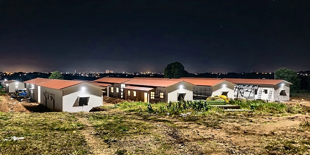 LGSF Steel Structure Labour Shelter House In Odisha