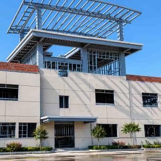 Hybrid Steel Building Fire Station at Bihar