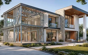 Prefab steel frame home